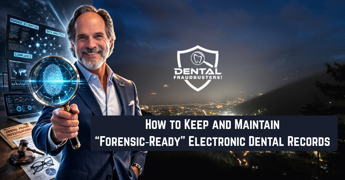 How to maintain “forensic ready” electronic dental records.
